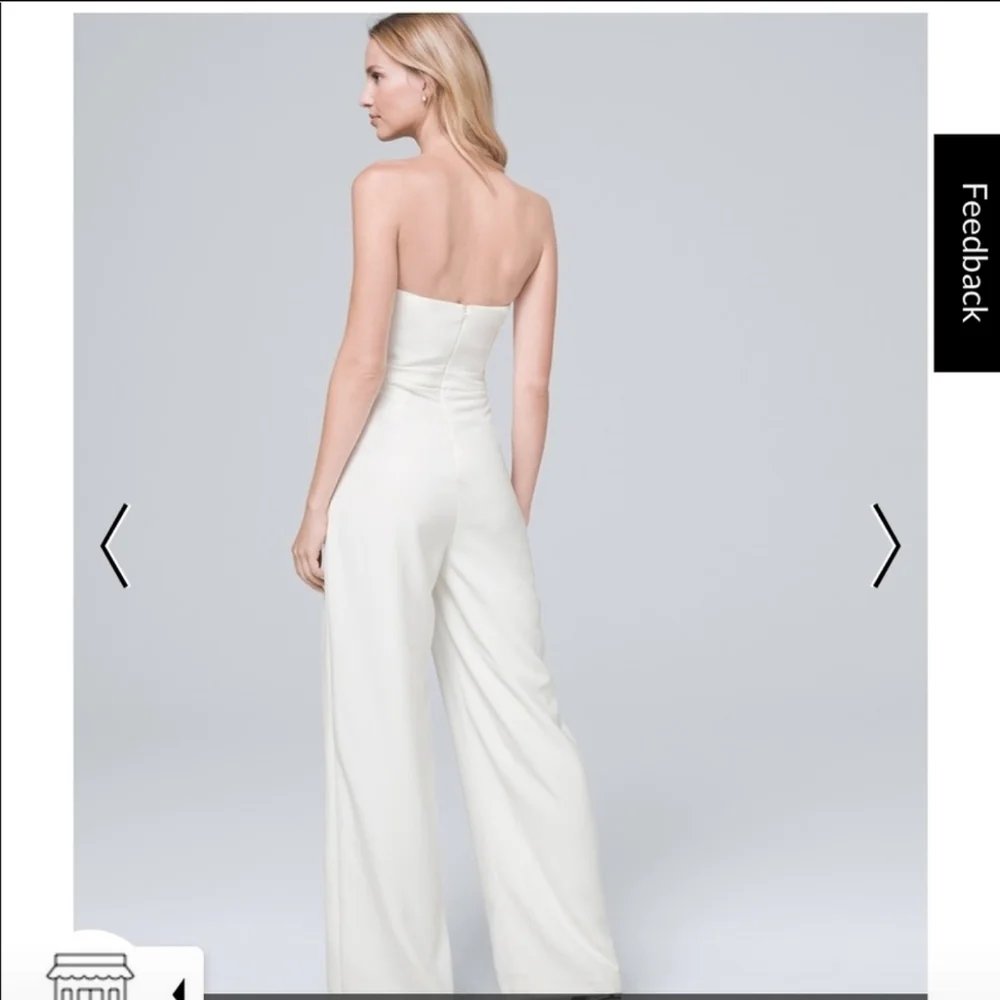White House Black Market Strapless Pantsuit - Picture 2 of 7